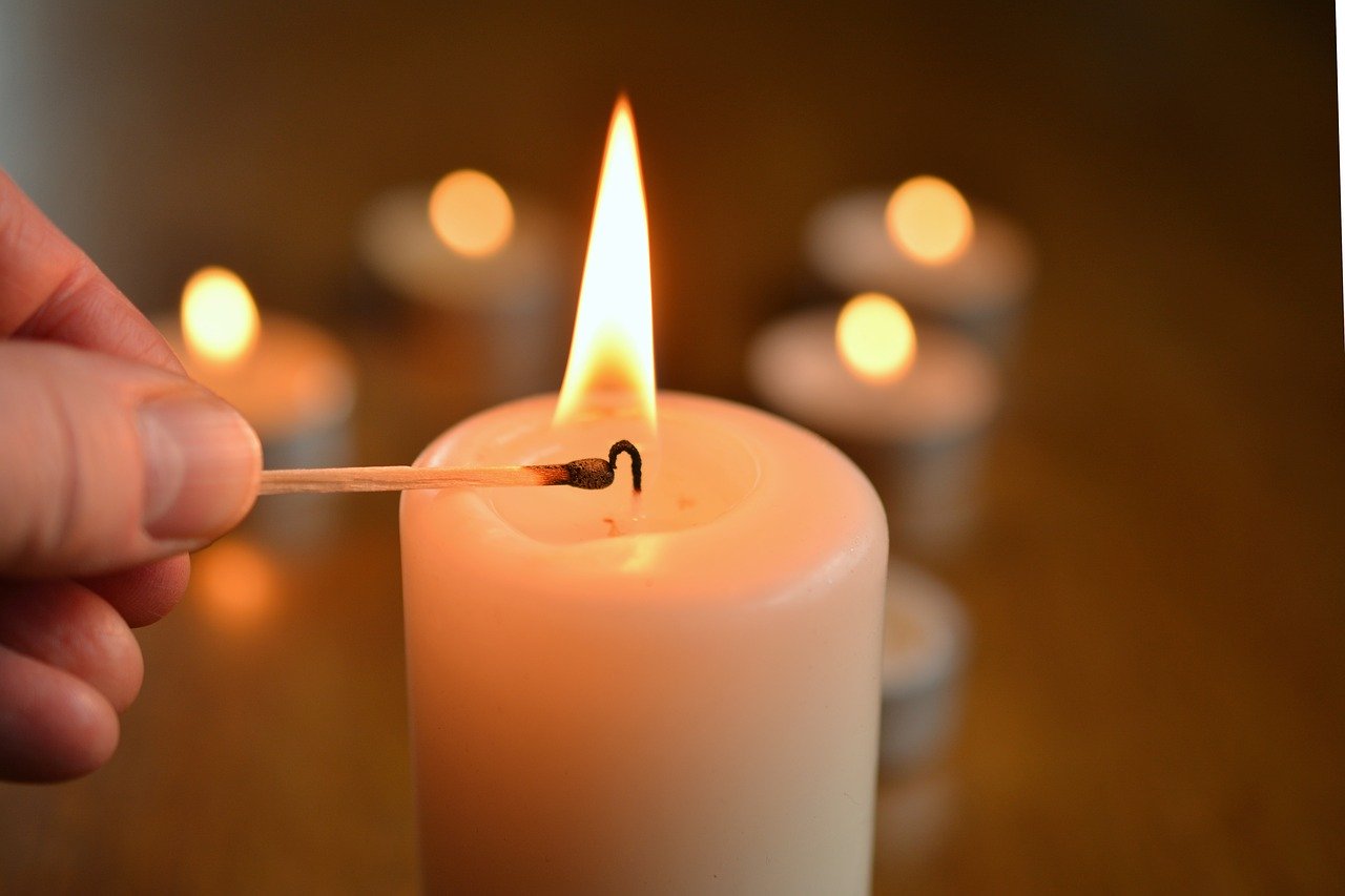 candle, light candle, kindle
